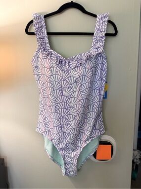 NWT Ruffle Butts Women’s One-Piece Swimsuit - Magical Mermaid XXL